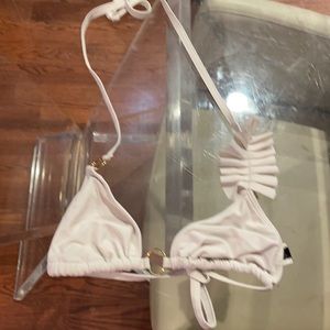 White String Bikini Top Decorative 8 trefele